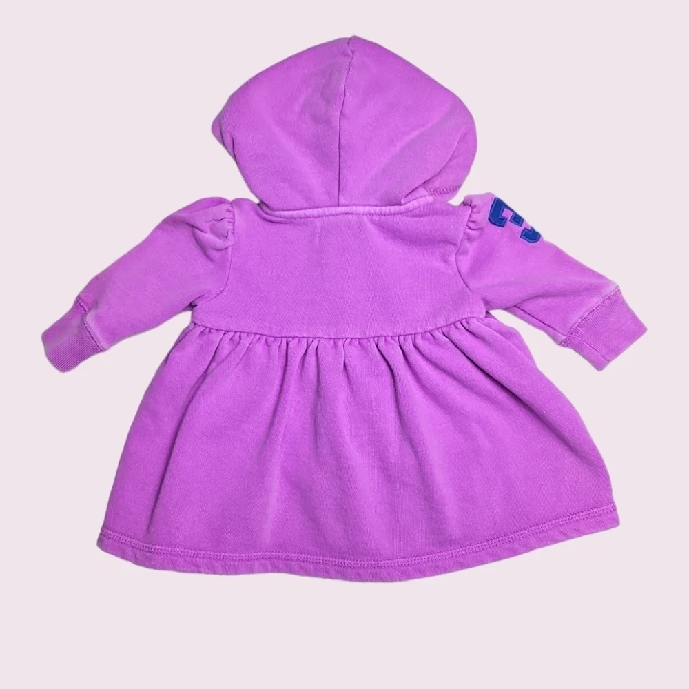 Ralph Lauren Baby Girl Purple Hoodie 3 Months